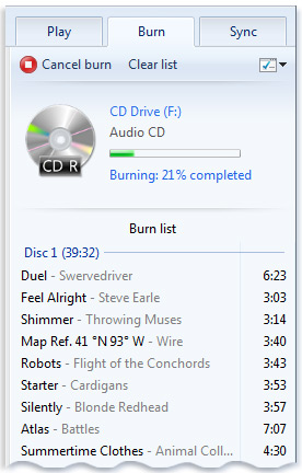 Picture of Windows Media Player