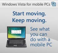 Windows Vista for mobile PCs